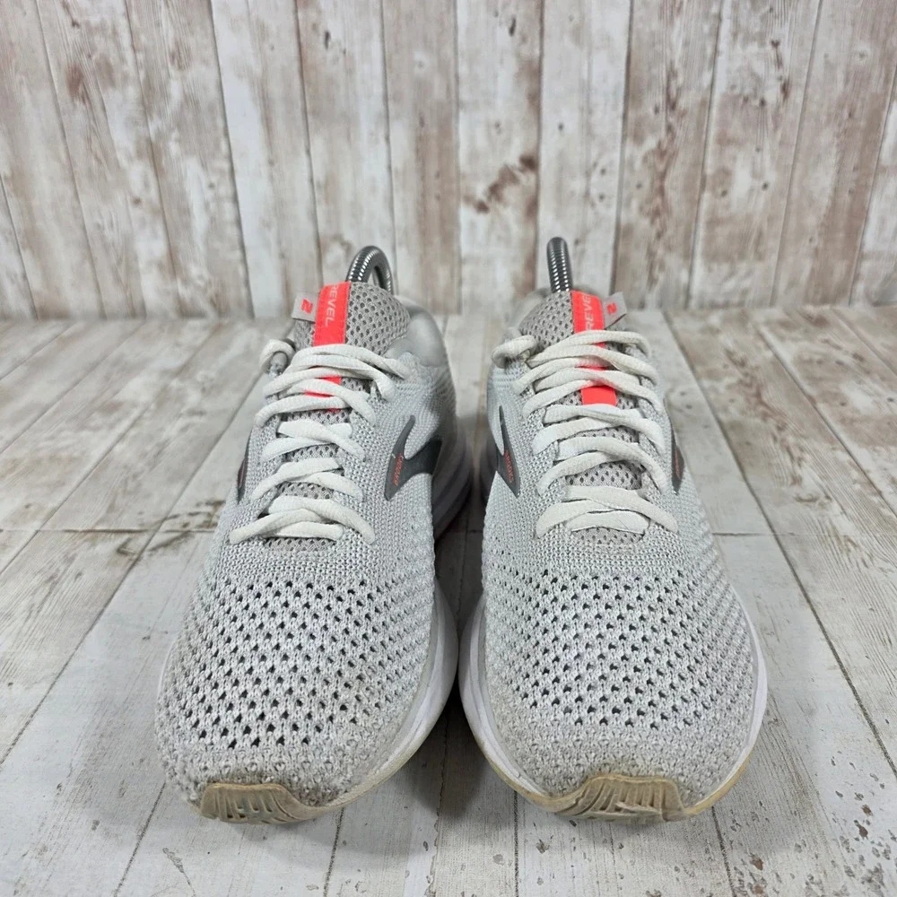 Brooks Revel 2 Womens Running Shoes Grey White Pink 1202811B028 Size 8 B